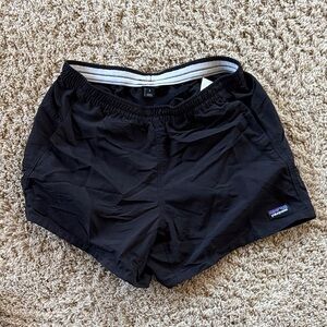Patagonia Women's Black Baggies, 5 in. Athletic Shorts